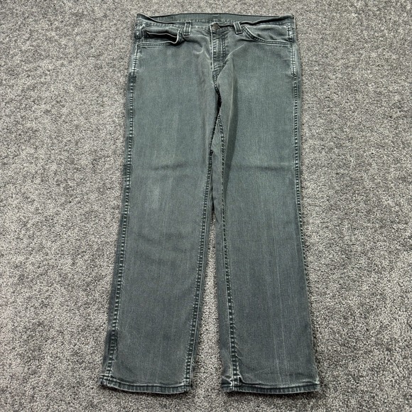 Levis Jeans Mens 35x30 Gray Blue 541 Athletic Taper Fit Medium Wash Denim Logo - Picture 1 of 9